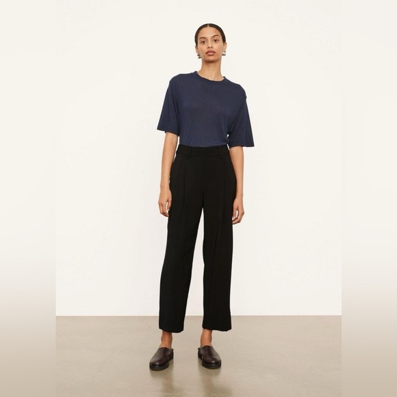 Vince Women’s Stove Pipe Pull-On Pant in Black Size XS Classic Work Trouser Pant - Picture 1 of 9